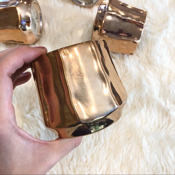 Set of 4 Copper Glazed Votives - Picture 4 of 5